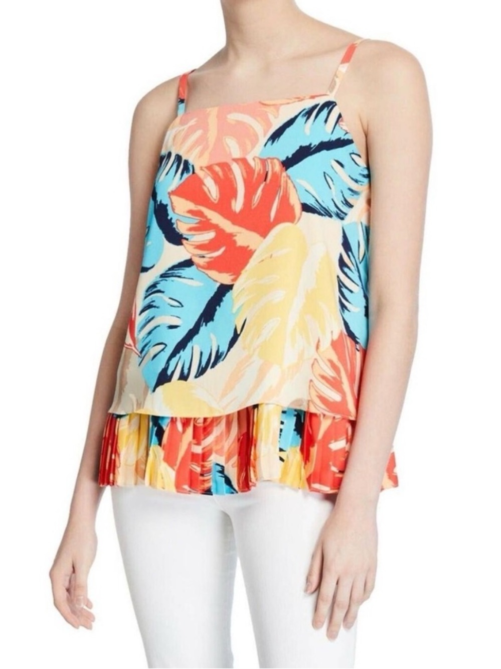 Laundry by Shelli Segal Tropical Print Top